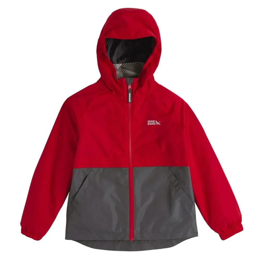 RED- Eddie Bauer Youth 3-in-1 Jacket : Inner Fleece‎ Liner Water Resistant
